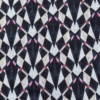 Jacquard di cotone schegge bianco nero blu rosso e rosa