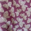 Jacquard farfalle prugna e bianco