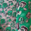 Jacquard rose prato verde