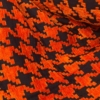 Jacquard pied de poule arancio e blu